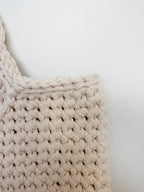 sac cabas crème beige en crochet fait main 100% coton