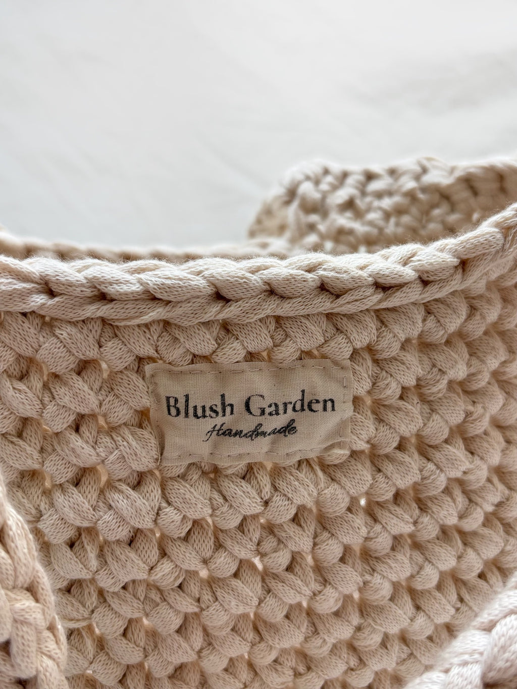 sac cabas crème beige en crochet fait main 100% coton